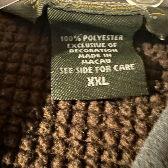 Eddie Bauer - Men's Brown & Green Fleece XXL - Picture 7 of 7